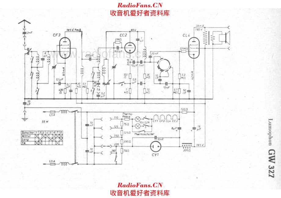 Lumophon GW327 电路原理图.pdf_第1页