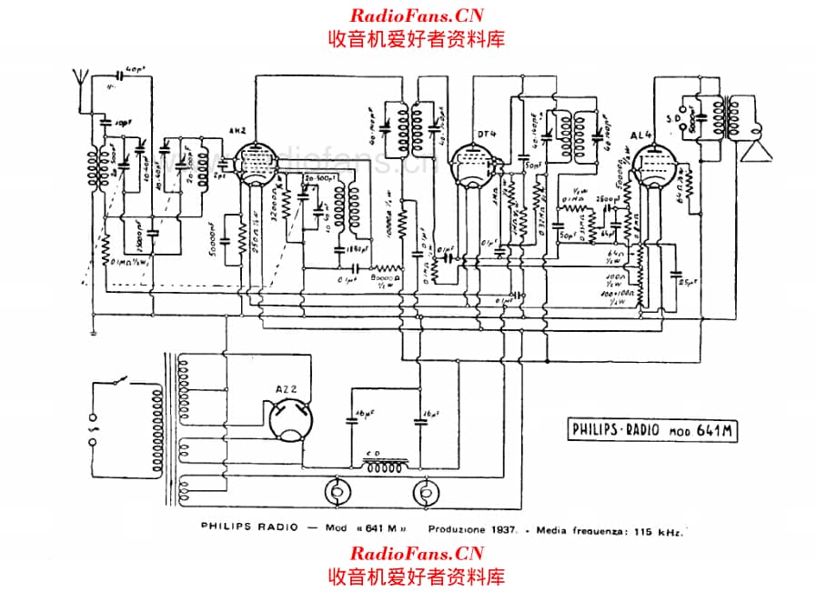Philips 641M 电路原理图.pdf_第1页