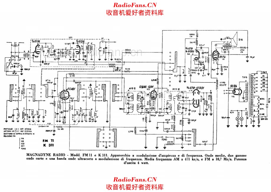 Magnadyne FM11 K311 电路原理图.pdf_第1页