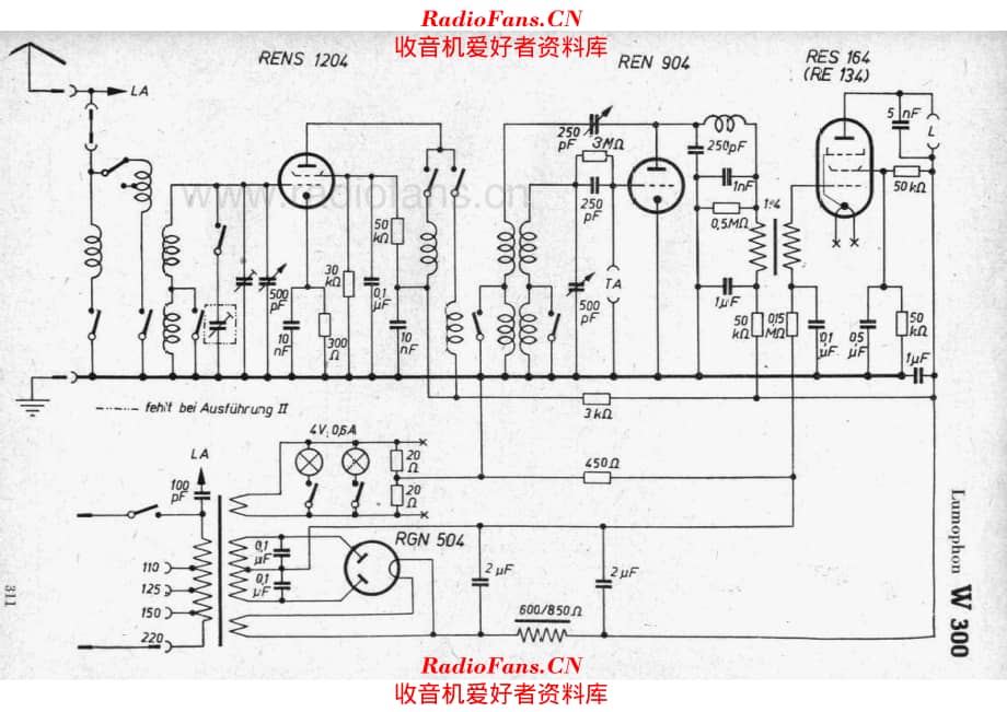 Lumophon W300 电路原理图.pdf_第1页