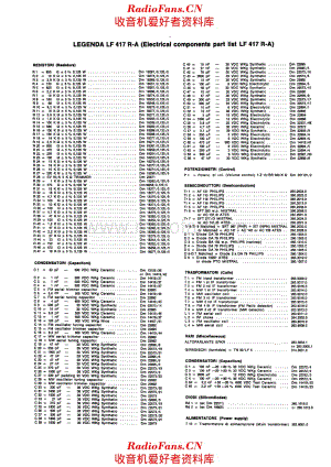 LESA Lesaphon 417R-A components 电路原理图.pdf