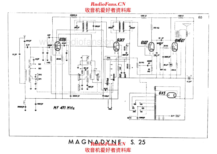 Magnadyne S25 alternate 电路原理图.pdf_第1页