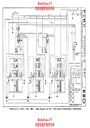 Phonola 880 RF amplifier unit 电路原理图.pdf