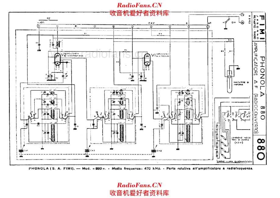 Phonola 880 RF amplifier unit 电路原理图.pdf_第1页