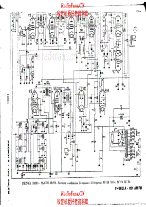 Phonola 1101AM-FM 电路原理图.pdf