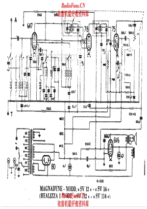 Magnadyne SV12 SV14 电路原理图.pdf