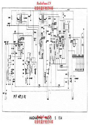 Magnadyne S104 alternate 电路原理图.pdf