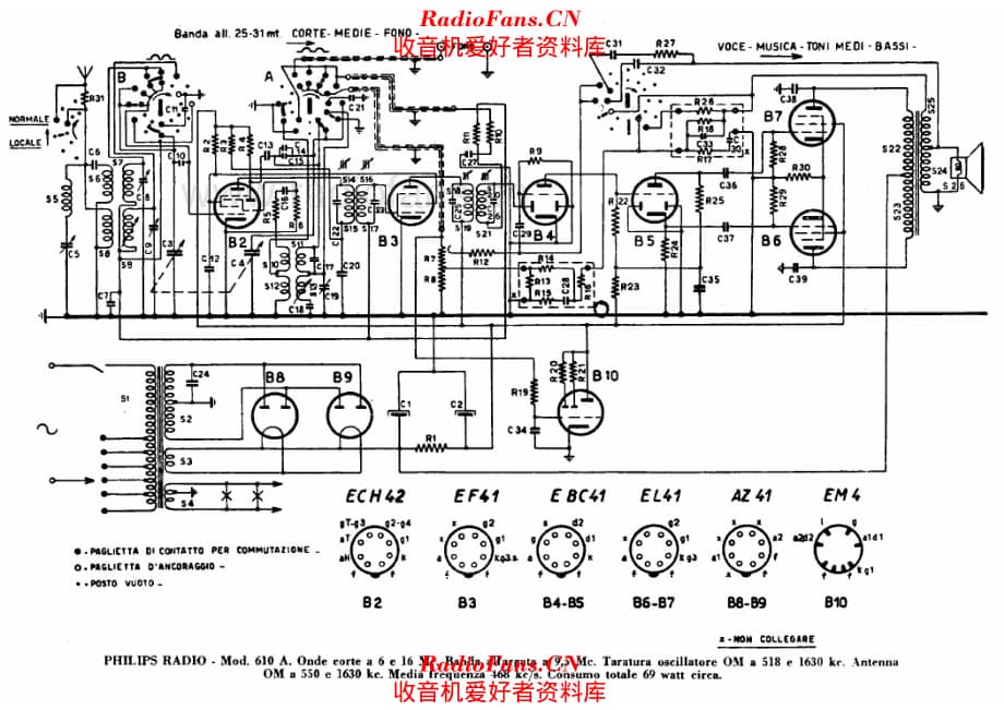Philips 610A 电路原理图.pdf_第1页