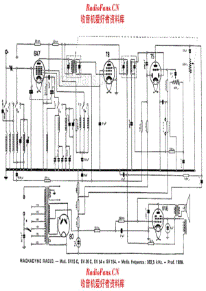 Magnadyne SV15C SV36C SV54 SV154 电路原理图.pdf