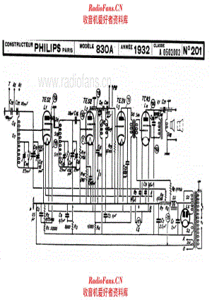 Philips 830A 电路原理图.pdf