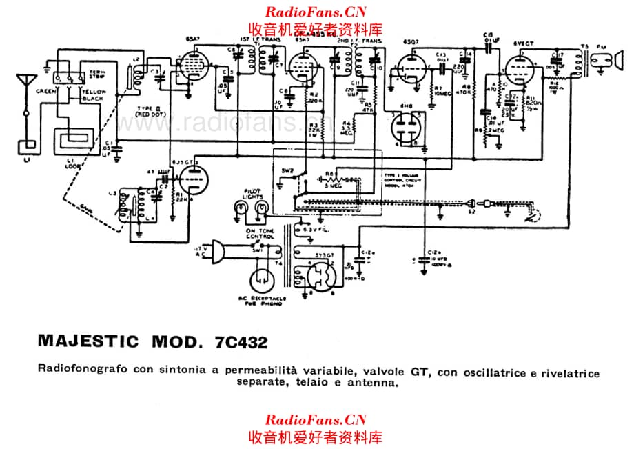 Majestic 7C432 电路原理图.pdf_第1页