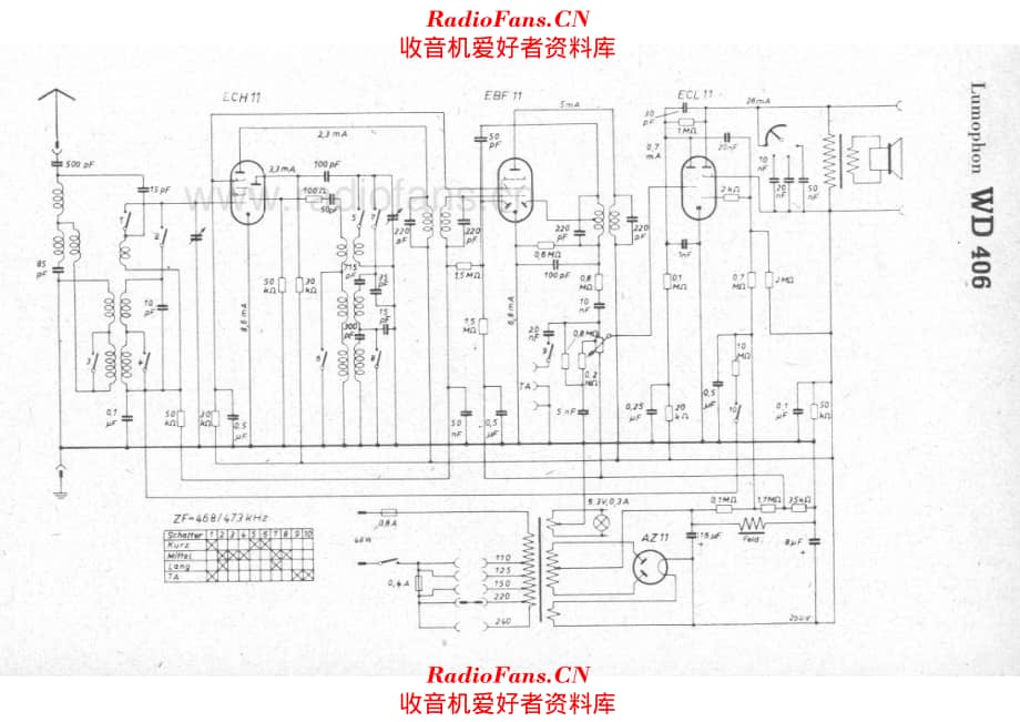 Lumophon WD406 电路原理图.pdf_第1页