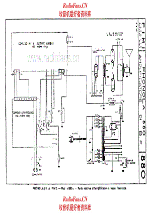 Phonola 880 LF amplifier unit 电路原理图.pdf