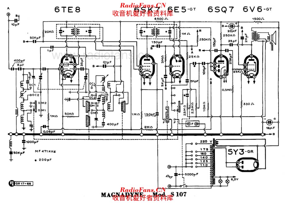 Magnadyne S107 电路原理图.pdf_第1页