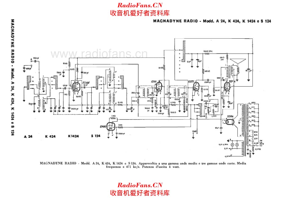 Magnadyne A24 K424 K1424 S124_2 电路原理图.pdf_第1页
