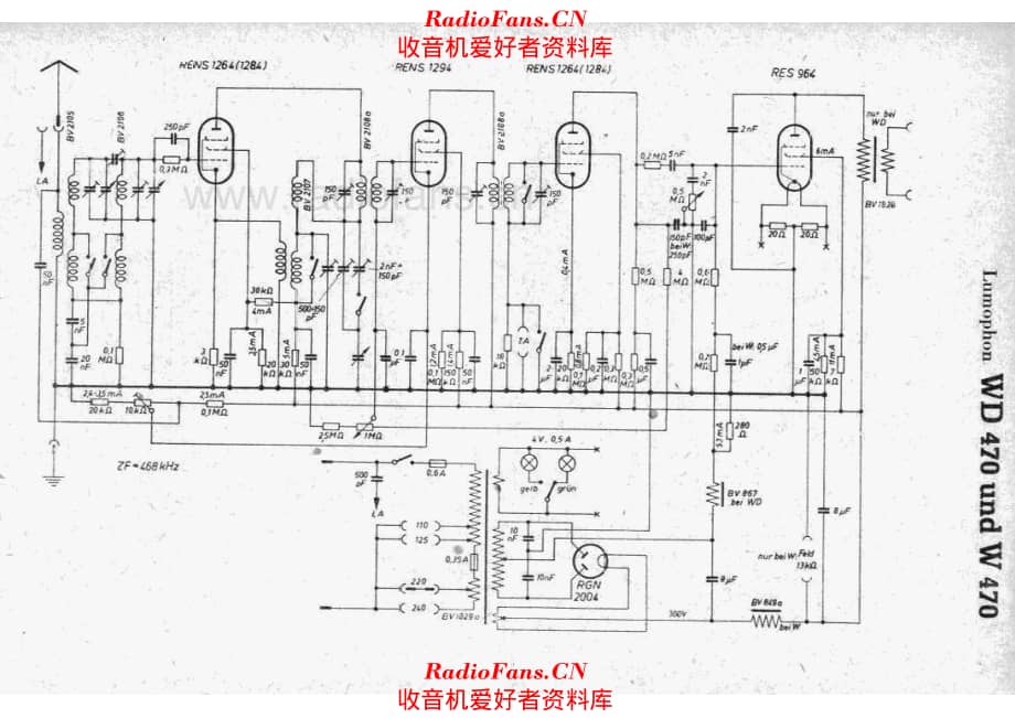 Lumophon WD470 W470 电路原理图.pdf_第1页