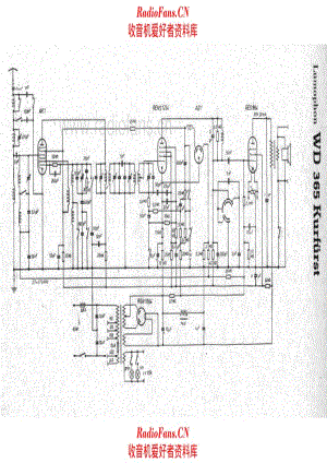 Lumophon WD365 Kurfuerst 电路原理图.pdf