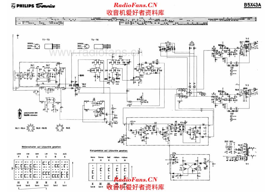 Philips B5X43A 电路原理图.pdf_第1页