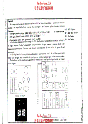 Phillips 3-63A 3-81A alignment II 电路原理图.pdf