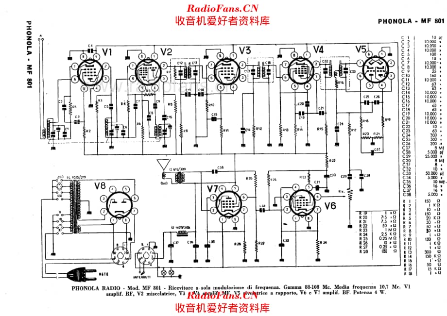 Phonola MF801 电路原理图.pdf_第1页