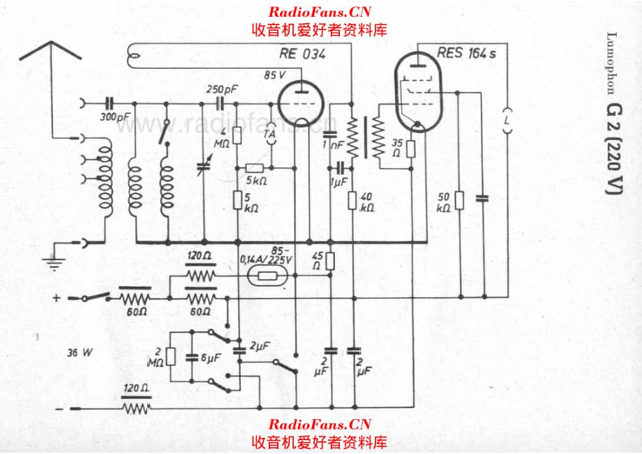 Lumophon G2 (220V) 电路原理图.pdf_第1页