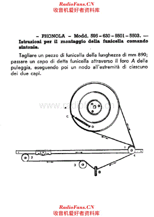 Phonola 595 5503 tuning cord 电路原理图.pdf