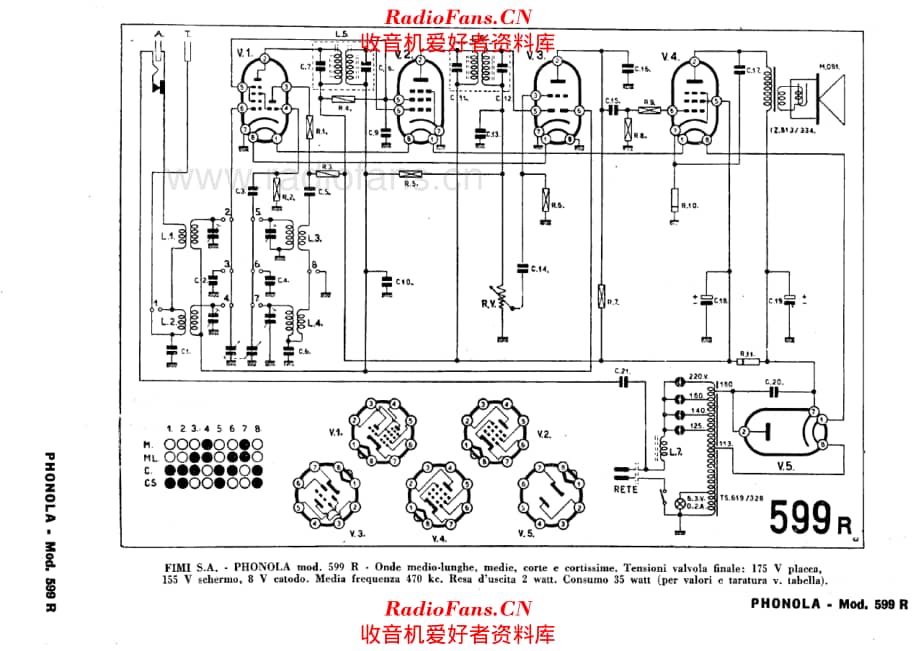 Phonola 599R 电路原理图.pdf_第1页