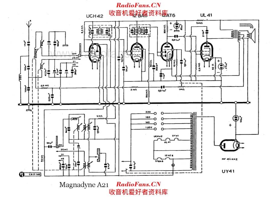 Magnadyne A21 电路原理图.pdf_第1页