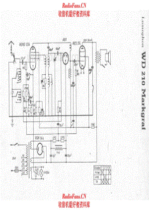 Lumophon WD210 Markgraf 电路原理图.pdf
