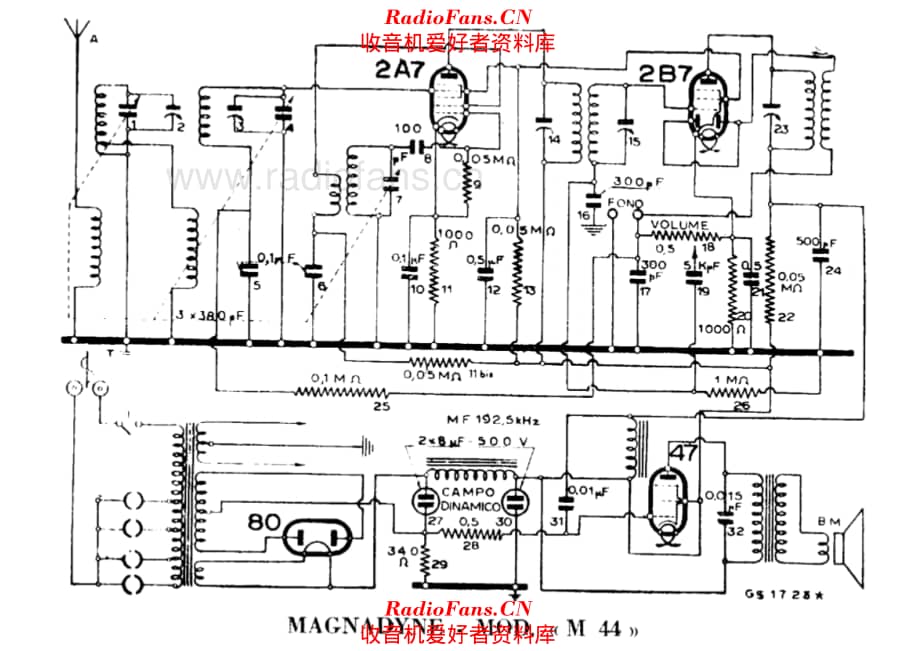 Magnadyne M44 电路原理图.pdf_第1页