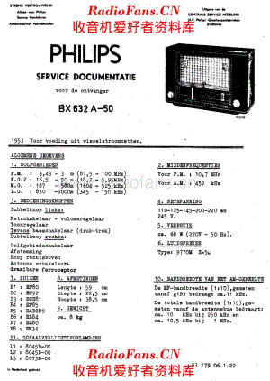 Philips BX632A 电路原理图.pdf