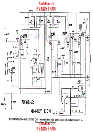 Magnadyne Kennedy K310 电路原理图.pdf