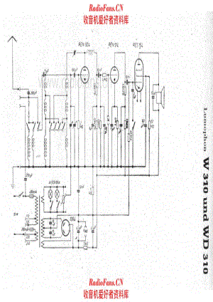 Lumophon W310 WD310 电路原理图.pdf