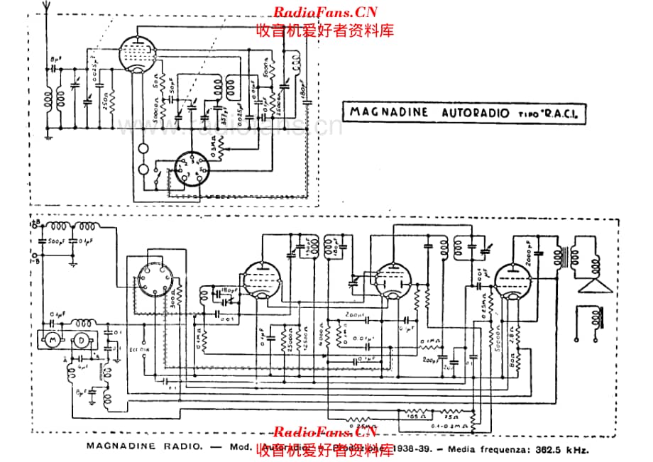 Magnadyne Autoradio RACI alternate 电路原理图.pdf_第1页