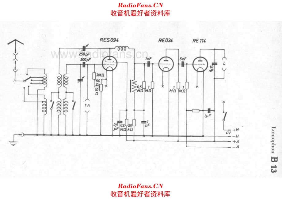 Lumophon B13 电路原理图.pdf_第1页