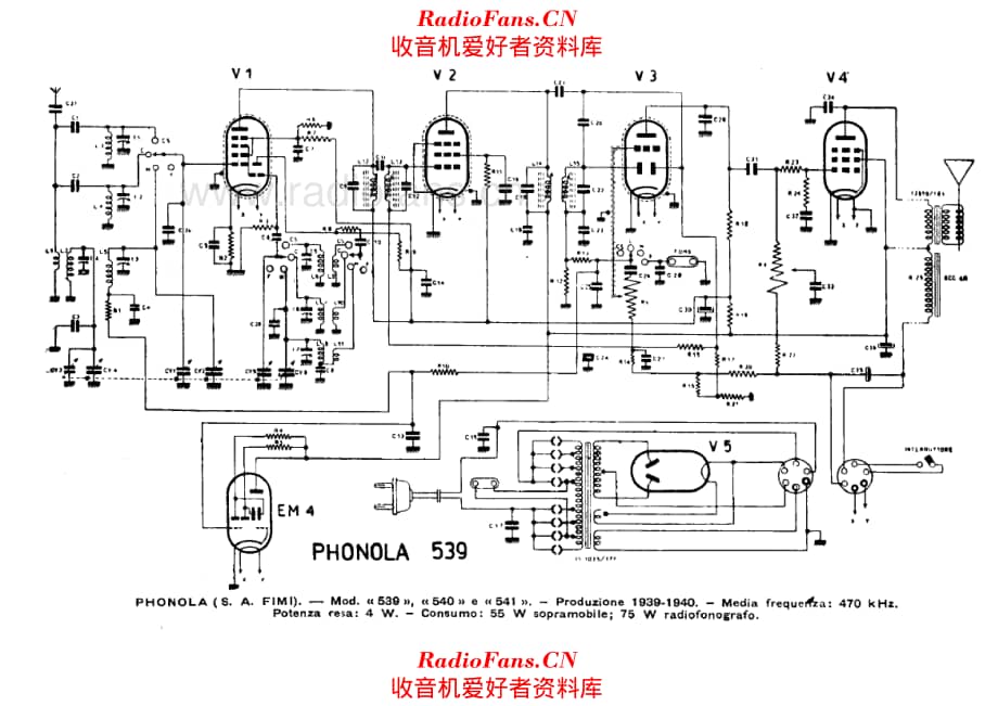 Phonola 539 电路原理图.pdf_第1页