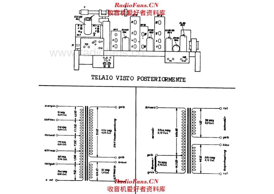 Nordmende Carmen Fidelio Phono-Super Caruso AC transformer 电路原理图.pdf_第1页