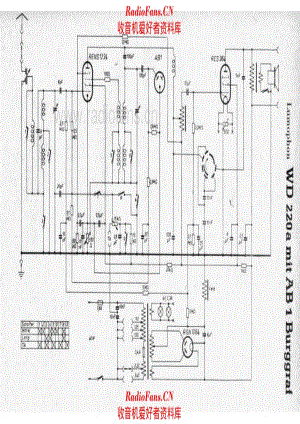 Lumophon WD220a AB1 Burggraf 电路原理图.pdf