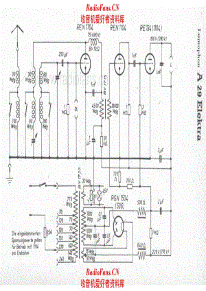 Lumophon A29 Elektra 电路原理图.pdf