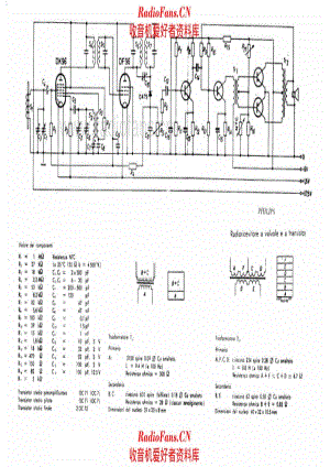 Philips Radioricevitore a valvole e transistor 电路原理图.pdf