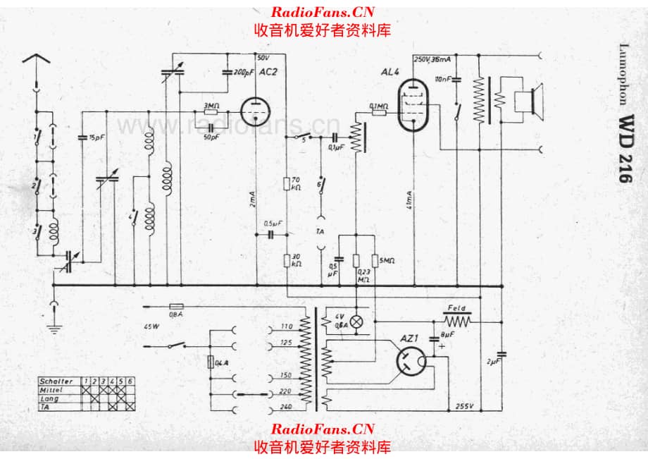 Lumophon WD216 电路原理图.pdf_第1页