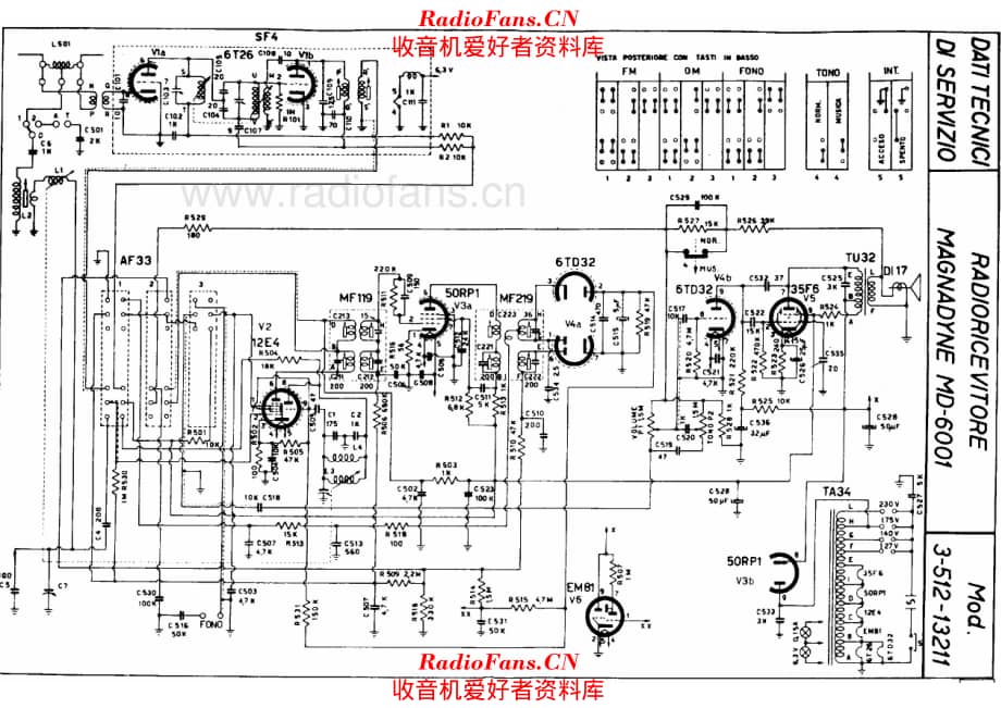 Magnadyne MD6001 电路原理图.pdf_第1页