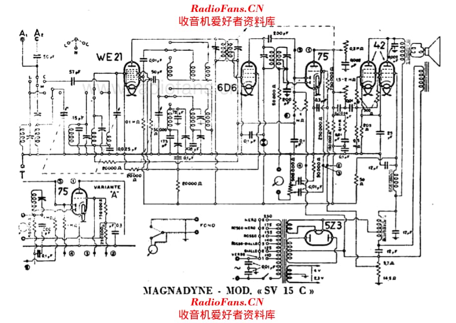 Magnadyne SV15C 电路原理图.pdf_第1页
