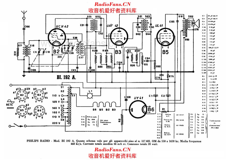 Philips BI192A 电路原理图.pdf_第1页