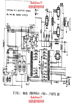 Phonola 910 LF unit 电路原理图.pdf
