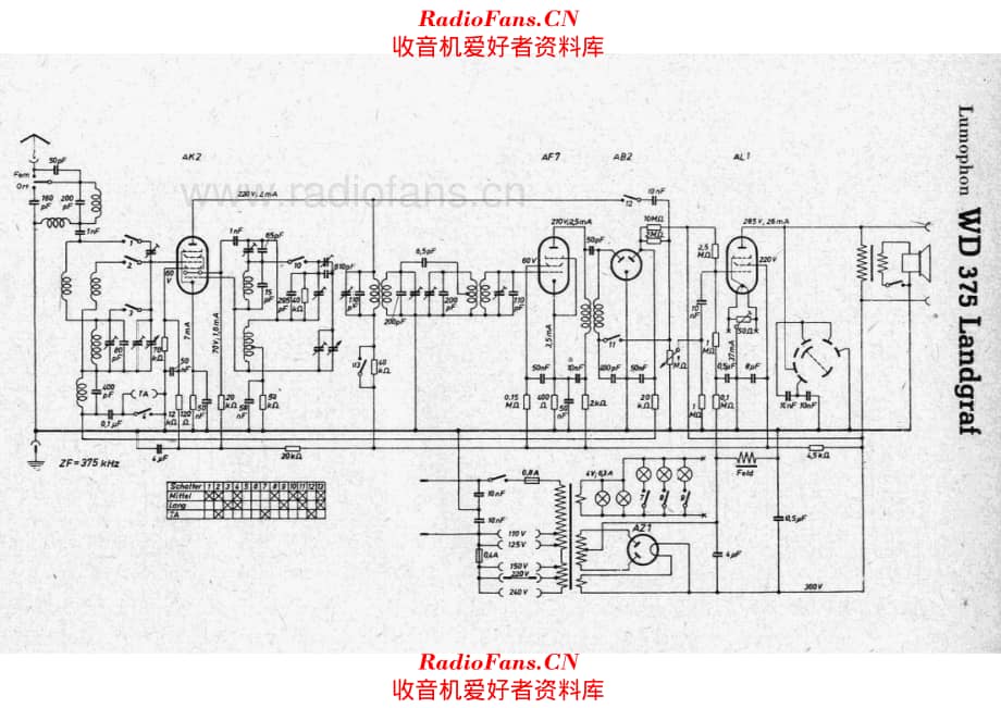 Lumophon WD375 Landgraf 电路原理图.pdf_第1页