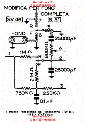 Magnadyne SV46 SV146 phono input 电路原理图.pdf