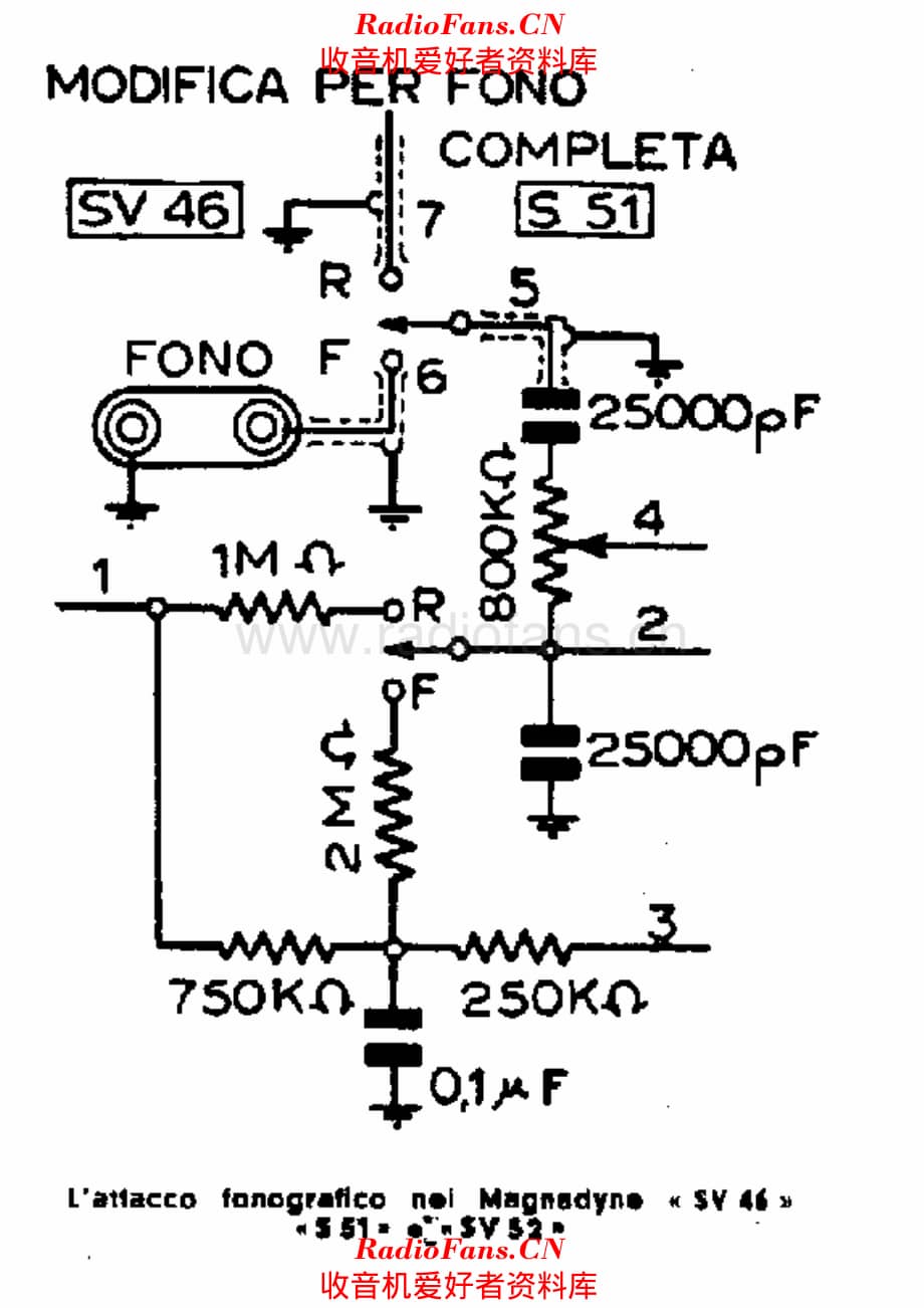 Magnadyne SV46 SV146 phono input 电路原理图.pdf_第1页