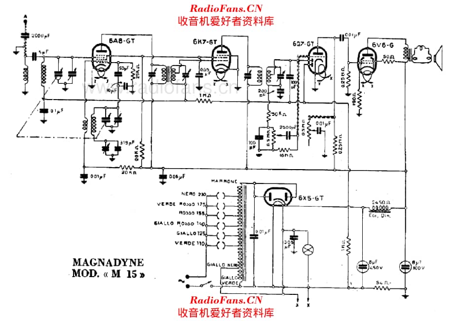Magnadyne M15 alternate 电路原理图.pdf_第1页