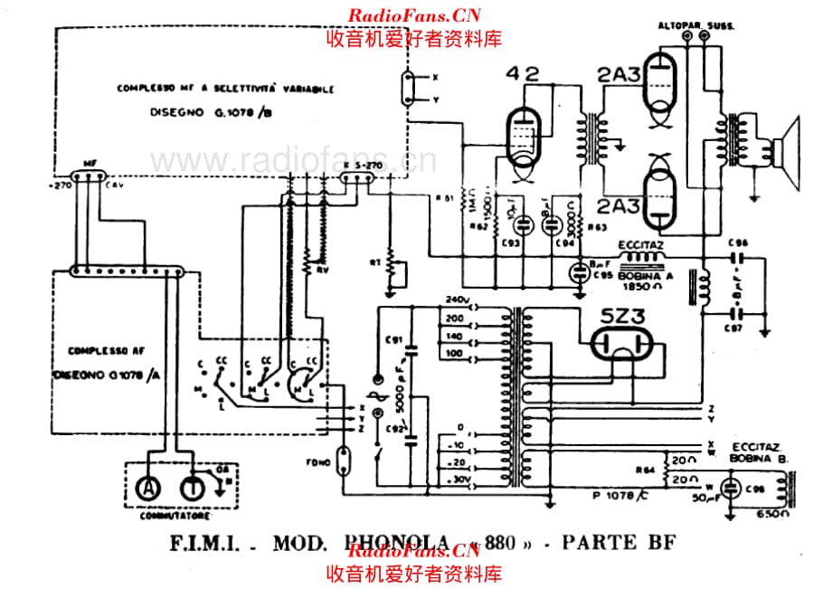 Phonola 880 LF unit 电路原理图.pdf_第1页